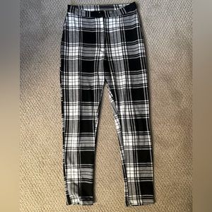 Free People black and white plaid pants